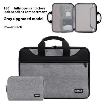 Encapsulate Full Open And Close Laptop Bag Men And Women Business - Gray Power Pack-11or12inch