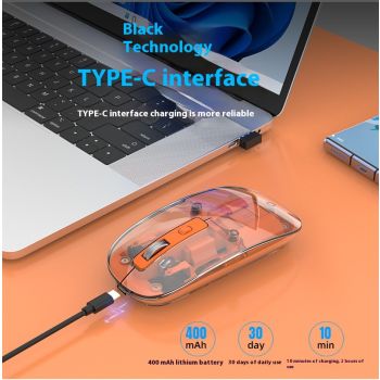 Transparent Magnetic Three-mode Wireless Bluetooth-compatible Mouse