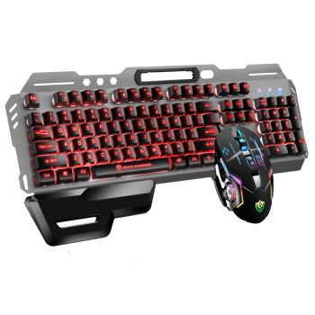 USB Port Luminous Metal Game Mechanical Feeling Keyboard Mouse - Three Colors X7 Mouse
