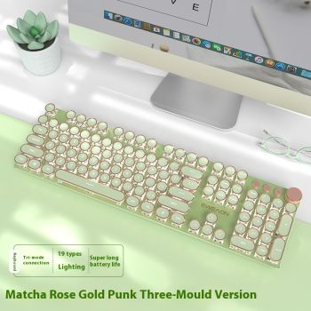 Predecessor TK950 Wireless Bluetooth Three-mode Real Mechanical Mouse Suit E-sports Games Punk Keyboard Usb - Style 10