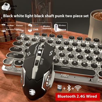 Predecessor TK950 Wireless Bluetooth Three-mode Real Mechanical Mouse Suit E-sports Games Punk Keyboard Usb - Style 12