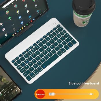 Girls Office Game Home Bluetooth Tablet PC Keyboard - Dark Night Green