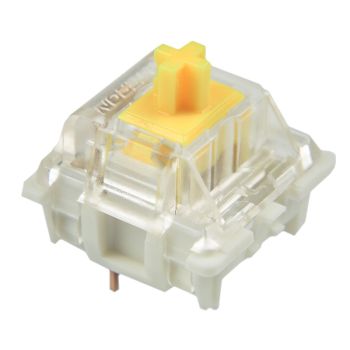 SMD RGB Hot Plug Axis Mechanical Keyboard CIY Transparent - Pro Yellow-1PCS