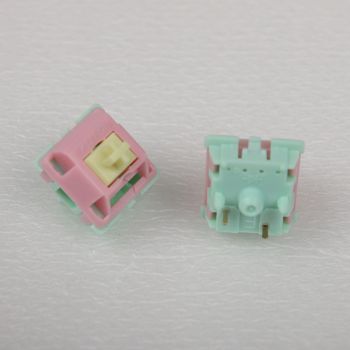 SMD RGB Hot Plug Axis Mechanical Keyboard CIY Transparent - Five Foot Cream Shaft-1PCS