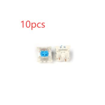 SMD RGB Hot Plug Axis Mechanical Keyboard CIY Transparent - Blue-10PCS