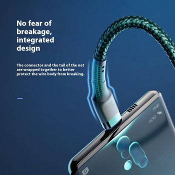 6A Double USB Type-C Cable 120W Fast Charge