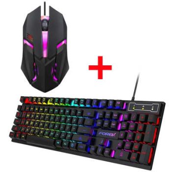 Wired Keyboard Luminous Desktop And Notebook Computer Accessories - Keyboard And Mouse