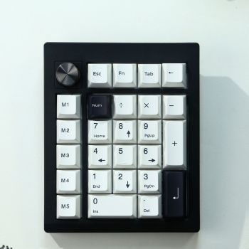 Three-model Wireless Mechanical Digital Bluetooth Keyboard - Black