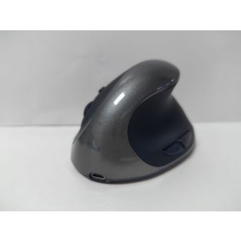 Three Generations Wireless Charging Vertical Mouse Ergonomic Mouse - Charging Gray Android Port