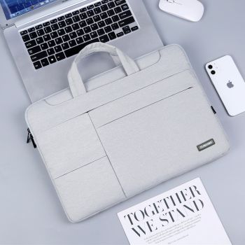 15.6-inch Laptop Bag For Business Men - Beige-14 Inch