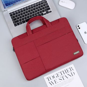 15.6-inch Laptop Bag For Business Men - Wine Red-15.6 inches