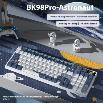 Wireless Mechanical Keyboard Three-mode Bluetooth - Astronaut Pro Red Axis