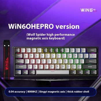 Magnetic Axis Mechanical Keyboard Specially For Gaming - Black And Gray