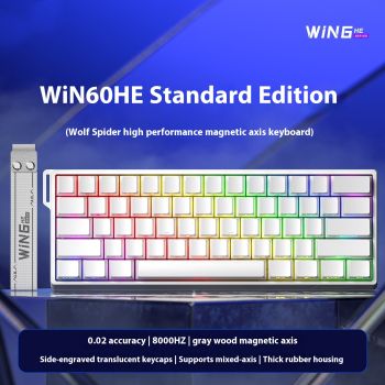 Magnetic Axis Mechanical Keyboard Specially For Gaming - Pure White