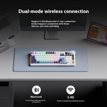 Wireless Bluetooth Keyboard Mouse Suit Mechanical Feeling