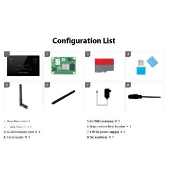 133 Integrated Computer Voice Assistant CM4 Main Control Touch Display - C4A -12V-EU