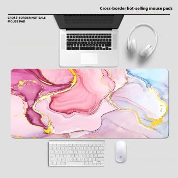 Technology Sense Large Diatom Ooze Mouse Pad Office Desk Computer Comfortable And Non-slip Keyboard Pad - Marble 2-30x80cm