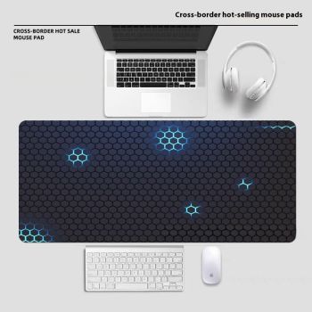Technology Sense Large Diatom Ooze Mouse Pad Office Desk Computer Comfortable And Non-slip Keyboard Pad - Honeycomb Blue-40x60cm