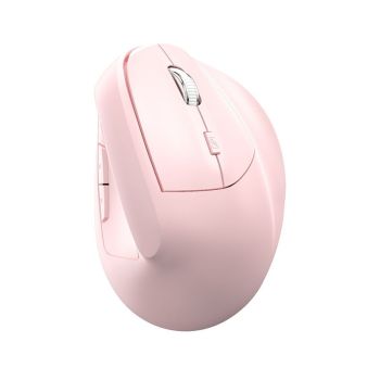 Wireless Bluetooth Vertical Mouse - Rechargeable Pink