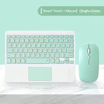 Compatible With Tablet External Touch-control Bluetooth Keyboard - Fresh Green