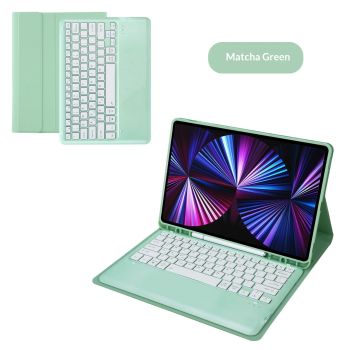Compatible With IPad Pro Wireless Bluetooth Keyboard And The Magic - Matcha Green-iPad Air 2024-Bluetooth