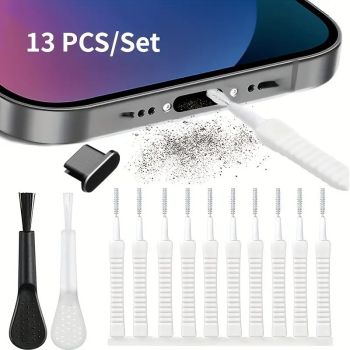 Phone Charging Port Cleaning Kit Computer Keyboard Cleaning Tool - TypeC-13pcs