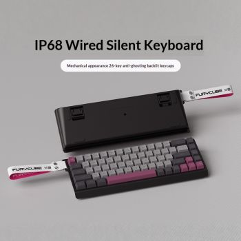 Portable 68-key Keyboard With Customizable Game-themed Streamer