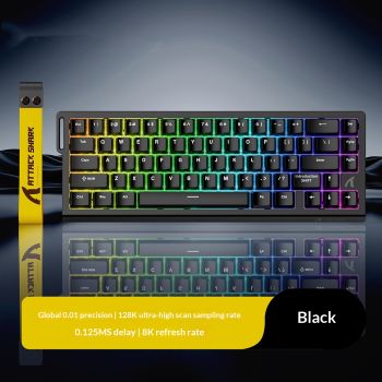 Wired RGB X68HE Magnetic Axis Mechanical Keyboard - Black Magnetic Amber Spindle