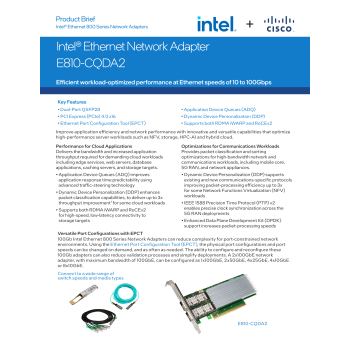Intel Network E810CQDA2BLK Ethernet Network Adapter E810-CQDA2 Retail