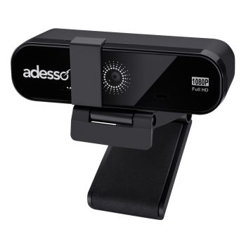 Adesso CYBERTRACK H8 1080p (2.0-MP) Cybertrack H8 Webcam with Auto Focus and Dual Microphones