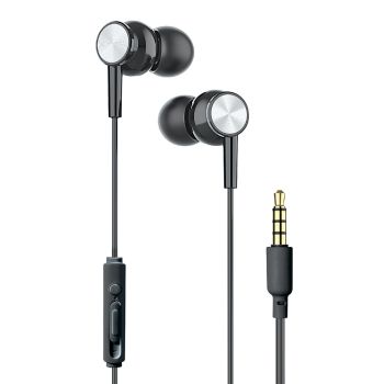 XYST XYS-E3512BK Wired In-Ear Earbuds with In-Line Mic/Remote and 3.5-mm Connector, XYS-E3512, Black