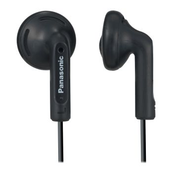 Panasonic RP-HV096-K Wired On-Ear Earphones with 3.5-mm Connector, Powerful Bass, HV096
