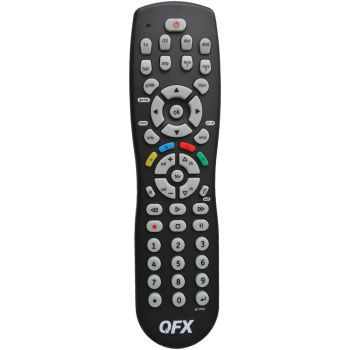 QFX REM-8 8-Device Universal Remote with Glow-in-the-Dark Buttons, Black