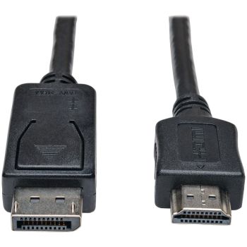 Tripp Lite by Eaton P582-006 DisplayPort to HDMI Adapter Cable, Black (6 Ft.)
