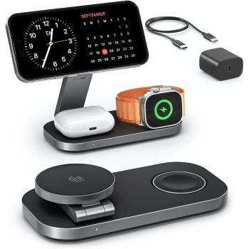 Qi2 25W 3-in-1 Foldable Wireless Charging Station for iPhone, Apple Watch & AirPodsUNITED STATES