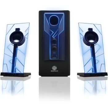 2.1 Gaming Speakers with Blue LED Lights & Powered Subwoofer, 40W Heavy Bass for PC, Laptop, Desktop MusicUNITED STATES