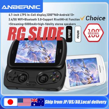 ANBERNIC RG Slide Video Game Consoles 4.7'' LTPS InCell 120Hz Touchscreen DP Output Unisoc Processor Android OS AI-enabled Gifts