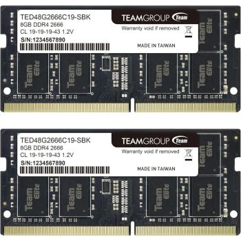 Elite DDR4 16GB Kit (2 x 8GB) 2666MHz PC4-21300 CL19 Unbuered Non-ECC 1.2V SODIMM 260-Pin Laptop Notebook PC Computer Memory uleUNITED STATES