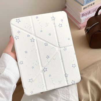 Star Pattern Case For iPad 11th 10th 9th 8th 7th 6th 5th 4th Gen iPad Air 13 11 M3 M2 M4 12.9 10.5 10.2 Mini 7 8 Air5 4 3 2 Case
