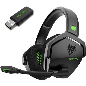 NUBWO G06 2.4G Dual Wireless Gaming Headset 5ms Low Latency 7.1 Surround ENC Mic For PC PS4 PS5 Gaming Bluetooth HeadphonesGREEN UNITED STATES