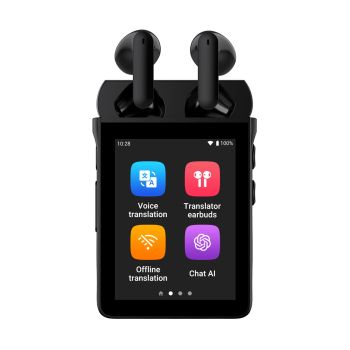 Wooask [A9S] AI Translator Earbuds, Real-Time Translation Device with ChatGPT,No App Needed,for Travel & Business, WiFi Version