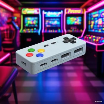 4in1 Gamepad Modelling HUB Game Controller Computer USB Type-C USB-C Interface Adapter For Laptop PC Mouse Keyboards U-Disk