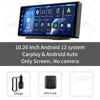 OBDPEAK T30 10.26“ Android 13  Ai Screen Carplay Android Auto Dash Cam WIFI GPS Navigation Dashboard Recorder Mirror CameraT30 NO CAMERA UNITED STATES NO TF CARD
