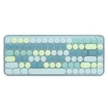 AJAZZK840T wireless mechanical keyboard bluetooth three-mode female office tablet laptopGREEN UNITED STATES