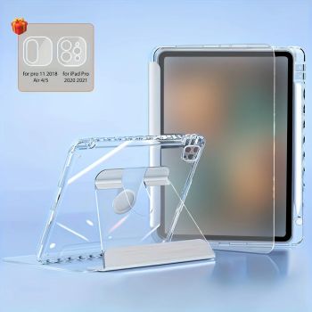 360° Rotation Transparent Tablet Case For iPad Air 4/5 10.9 11 M2 Case 10th 10.9 7/8/9th 10.2 5/6th 9.7 Pro 11 12.9 Mini 6 CoverUNITED STATES IPAD AIR 13 M2 M3