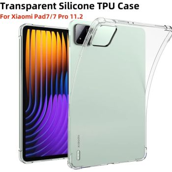 Transparent PC Case For Xiaomi Mi Pad 7 Pro 11.2 Clear Shockproof Air-bag Silicone TPU Case for Xiaomi Pad 6 6 Pro 11inch Cover