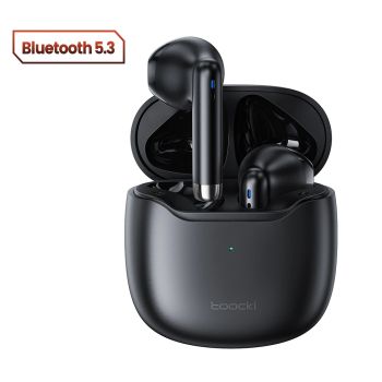 Toocki V08 Bluetooth 5.3 Earphone Wireless Headphone HiFi Stereo Earbuds Waterproof Sports Headset With Microphone For Android