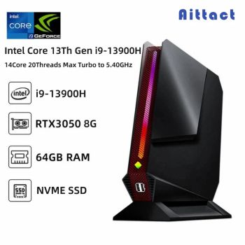 Top Sale Gaming Mini PC F10 NVIDIA RTX 4070 4060 8G Intel i9 13900HX 13900H 12900H i7 13800H Windows 11 Desktop Computer WiFi6