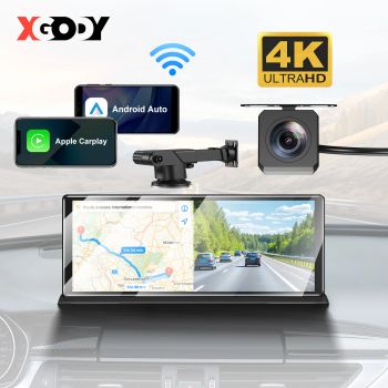 11,3" Wireless Carplay Dashcam Portable Touch screen Autoradio Loop-Aufnahme G-sensoR BT HDBLACK UNITED STATES NONE