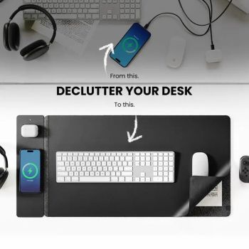 15WFast Charging Simple Atmospheric Magnetic Separation Two-in-One Mobile Phone Wireless Charging Mouse PadUNITED STATES